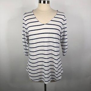 Women's Liz Claiborne Striped Tee Size L